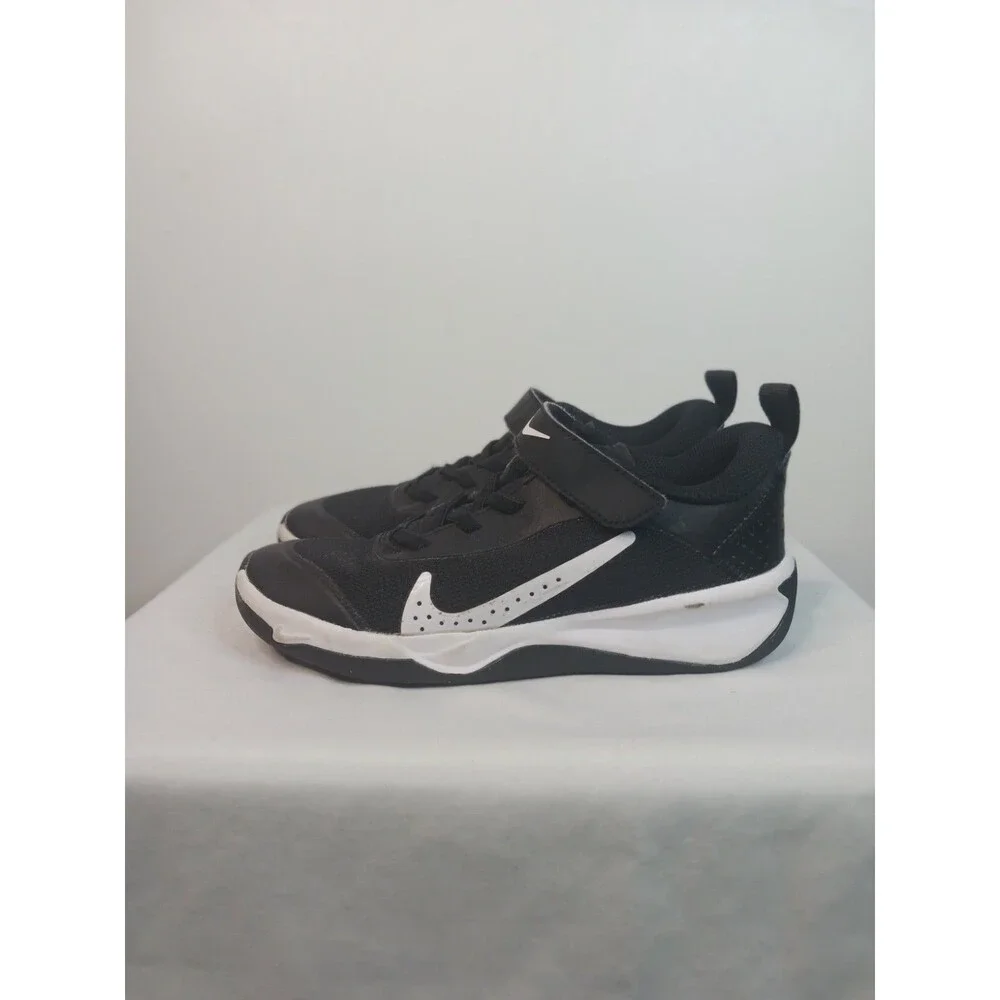 Nike Shoes Unisex Kids Size 1.5Y Black White Mesh Low Top Sneakers DM9026-002